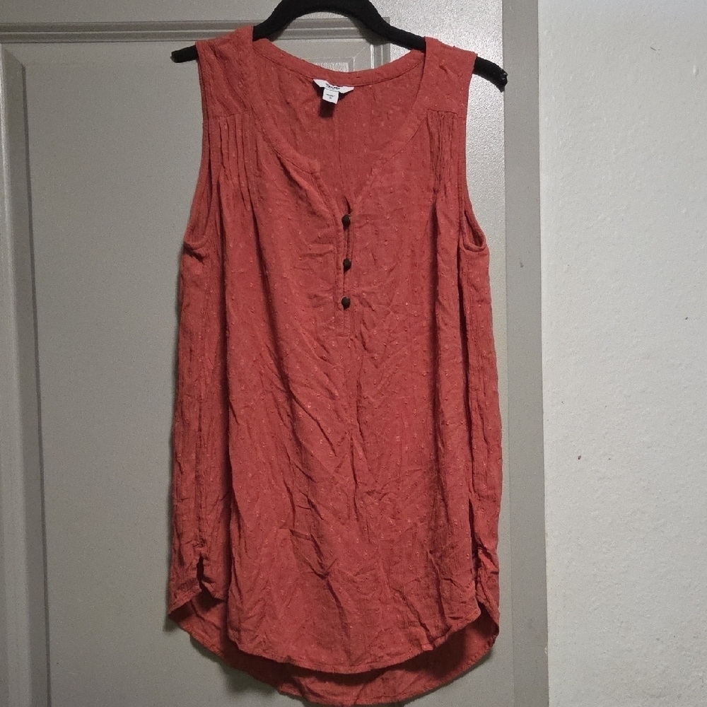 Sonoma Women's Sleeveless Blouse - Terracotta